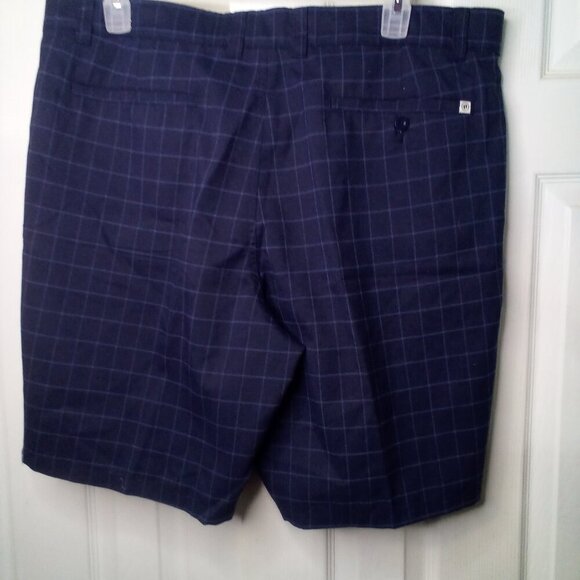 Hang Ten Shorts Men 40 Casual Plaid Blue - Picture 10 of 12